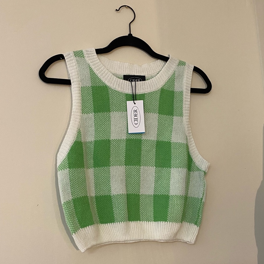 Plaid Sweater Vest